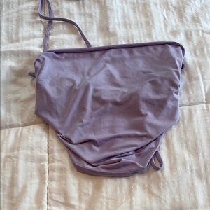 Purple criss cross top
